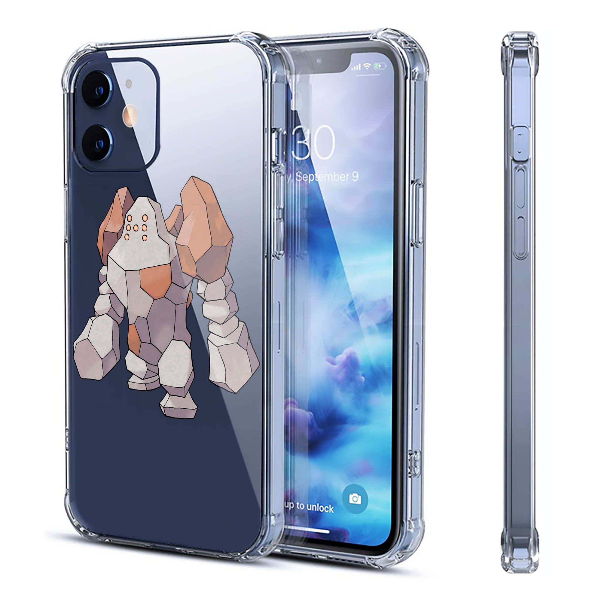 （画像用） ポケットモンスター Pokémon 【iPhone 12シリーズ対応】透明スマホケース（クリアソフトケース）